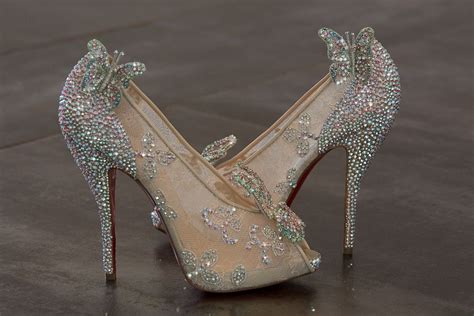 louis vuitton wedding shoes flats|christian Louboutin cinderella wedding shoes.